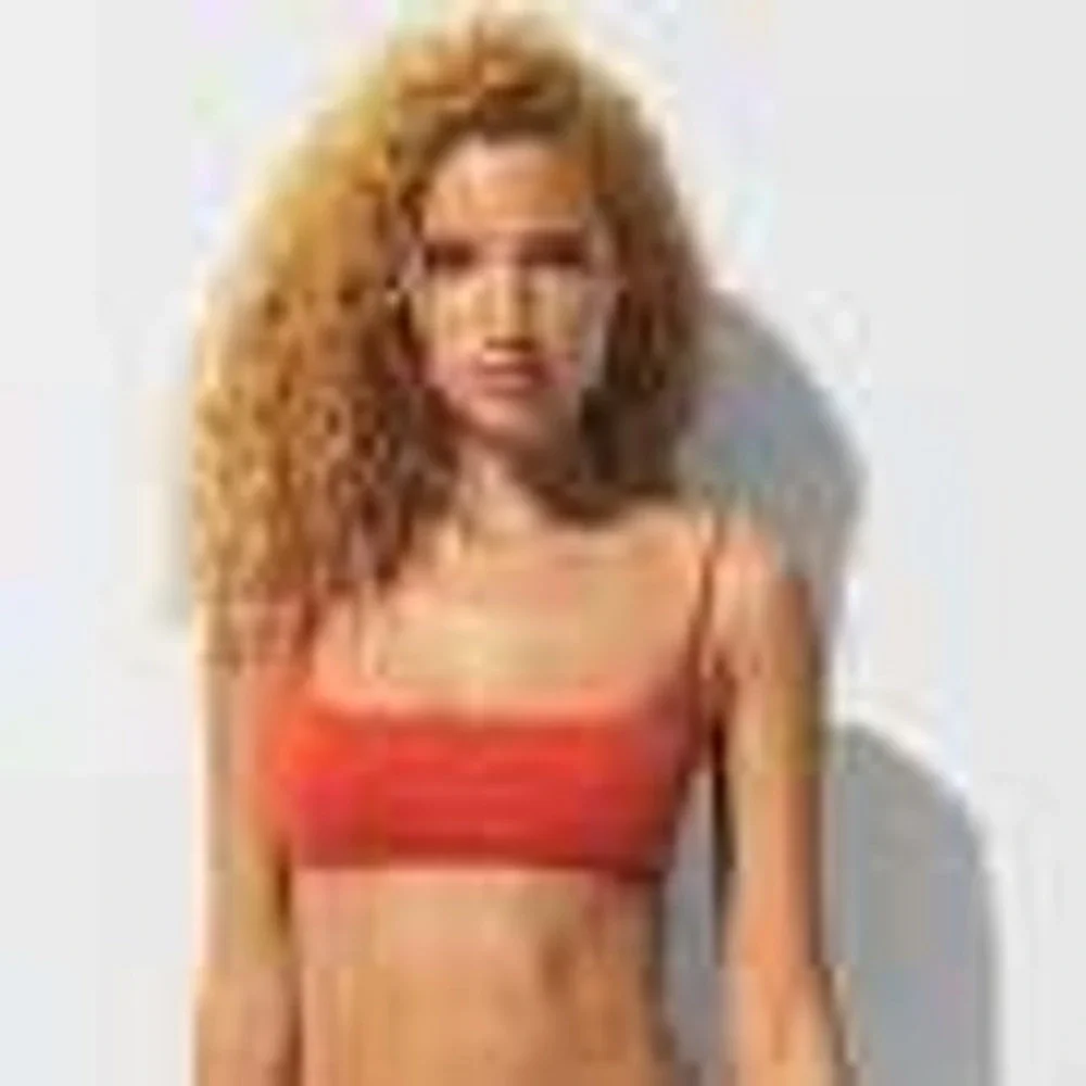 Skims Classic Swim Square Neck Scoop Top BT-SCP-9610W Terra Medium